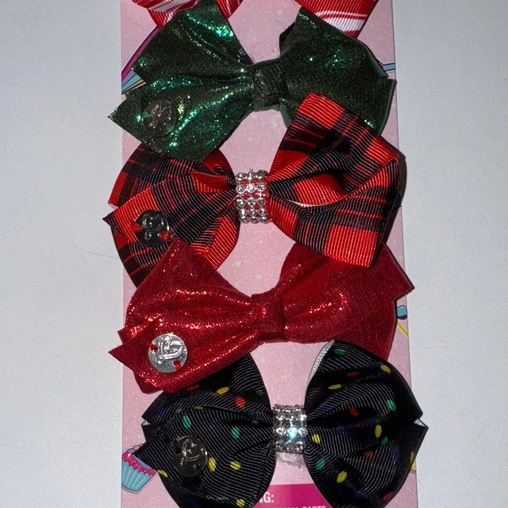 JoJo Siwa Festive‎ Christmas Bow Set - Red, Green, Black